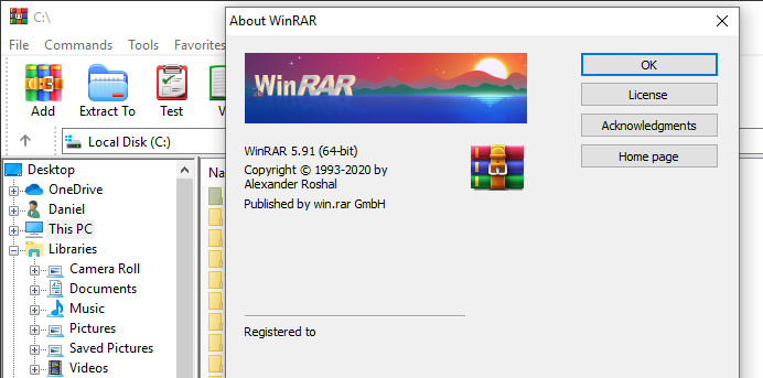 winrar registration key file free download